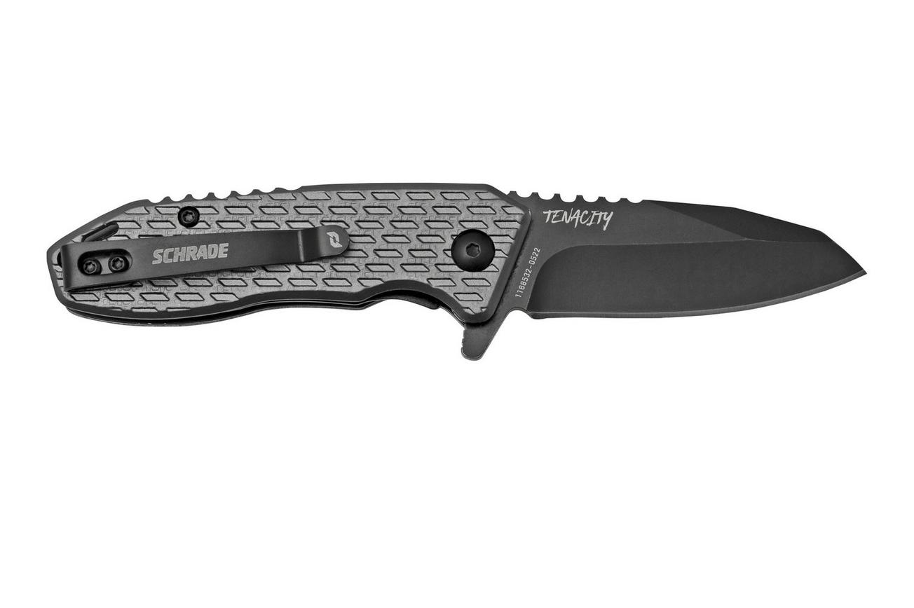 Schrade Tenacity 1159313, grijs aluminium, zakmes