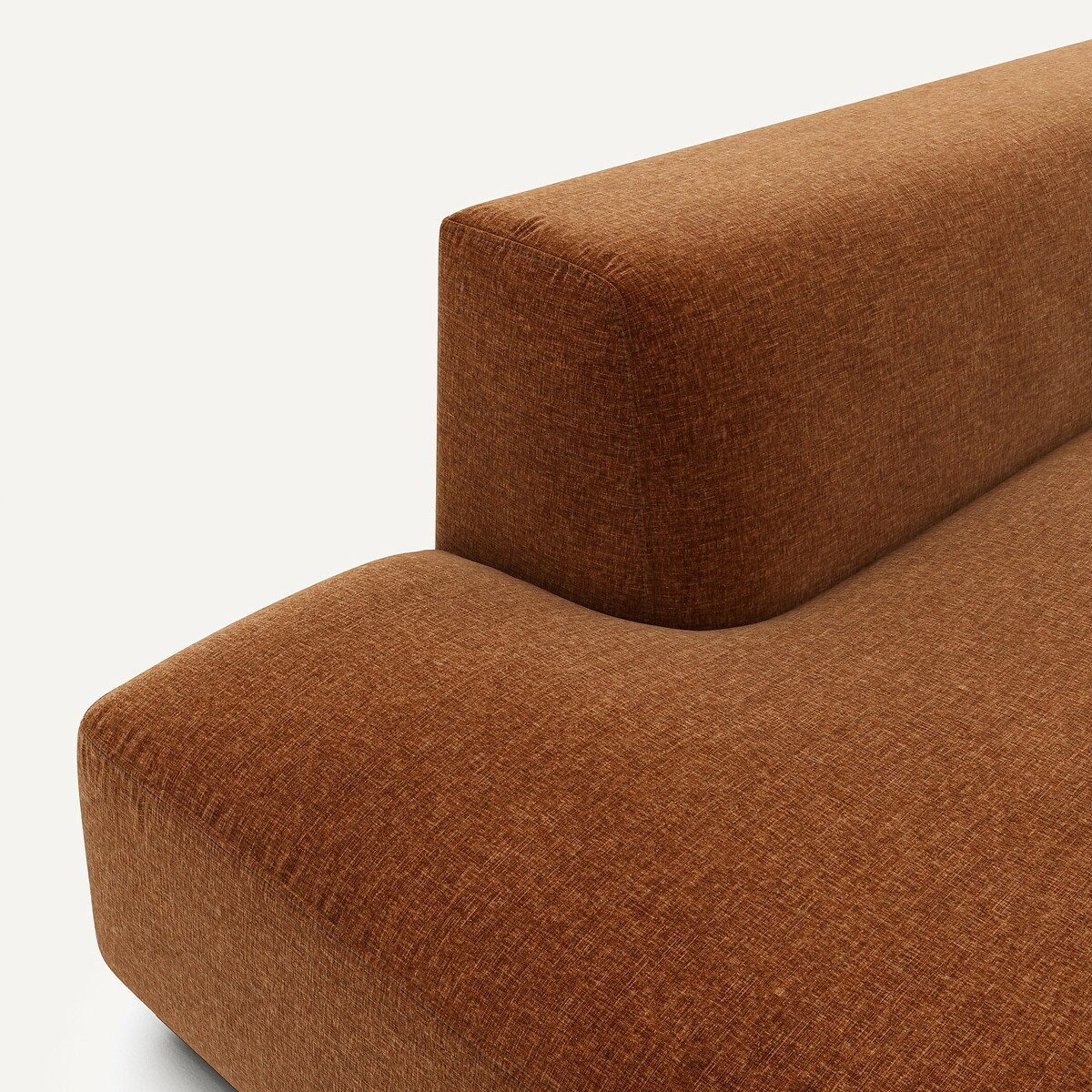 AM.PM<br>Sofá de canto direito tamanho XL em veludo chenille, Jacopo