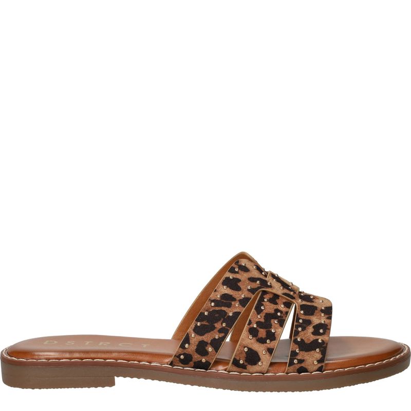 DSTRCT Slippers Bruin Dames