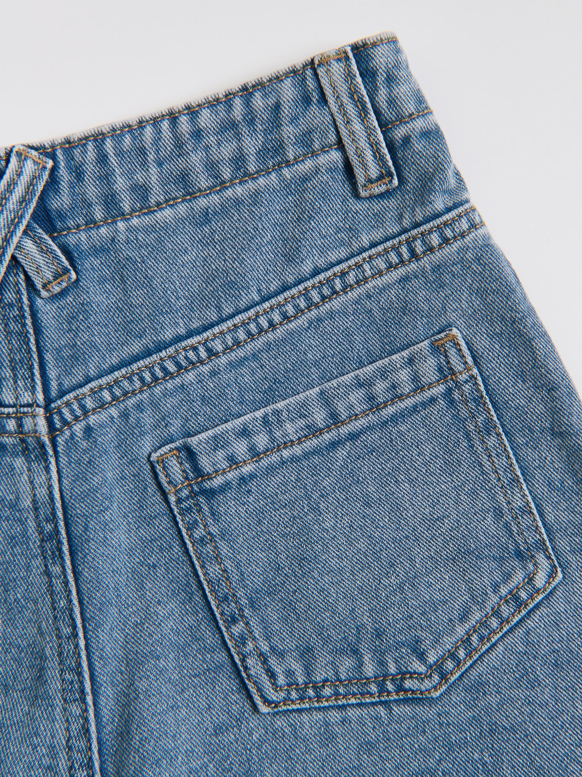 Denim-Skort