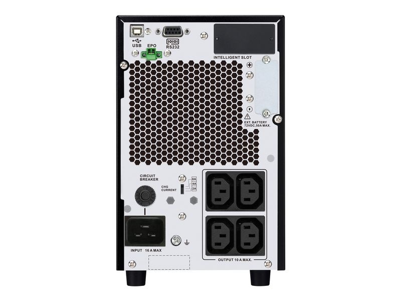 APC USV SRV2KIL-E 2000 VA / 1800 W Inkl. externer Akkupack APC Easy UPS On-Line, 2000VA/1800W, Tower, 230V, 4x IEC C13 Ausgänge, Intelligenter Kartensteckplatz, LCD, verlängerte Laufzeit