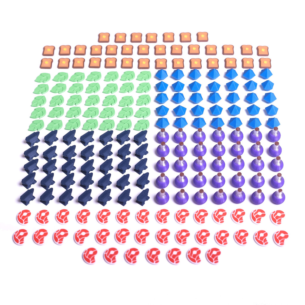 Ensemble de jetons compatible avec Flamecraft