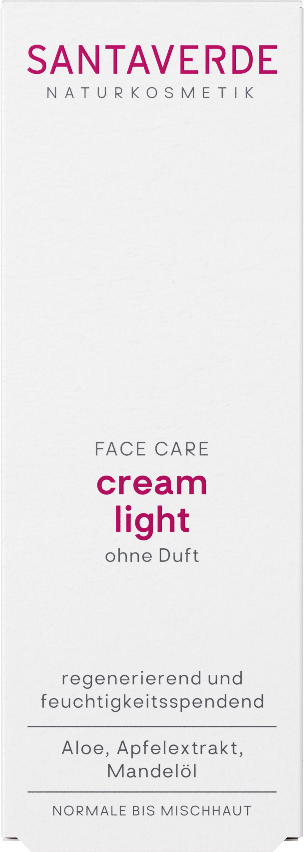 SANTAVERDE  FACE CARE cream light fragrance-free, 30 ml