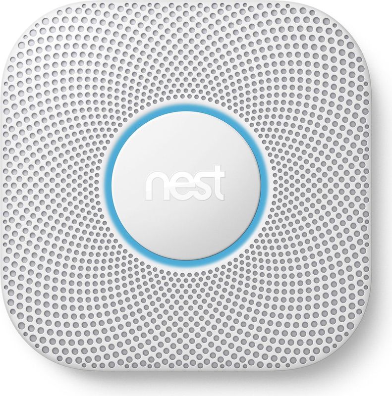 Google Nest Protect Slimme rook en koolmonoxidemelder Met batterij