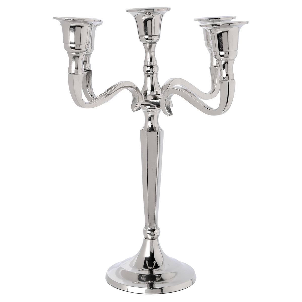 BOUGEOIR METAL 5 TETES H.27CM