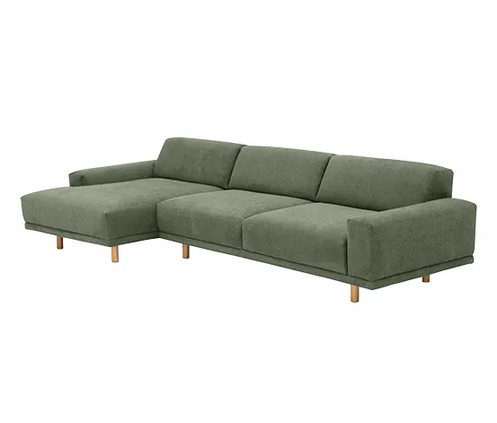 Ecksofa »Penelope«, grün, links