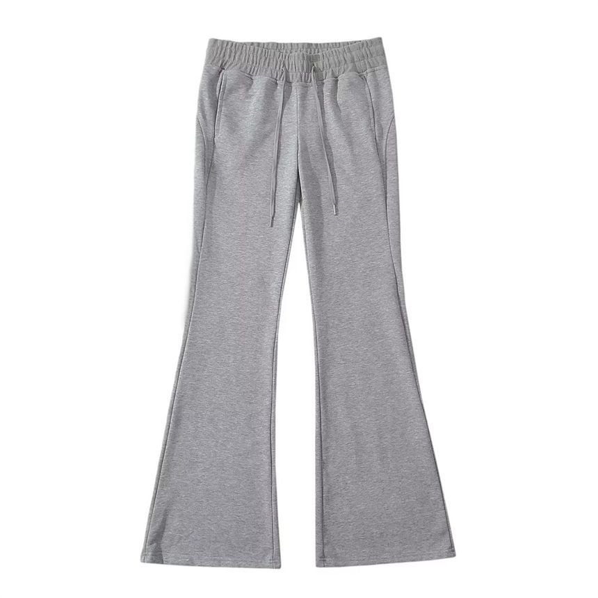Faiar - Effen wijd uitlopende joggingbroek met elastische taille