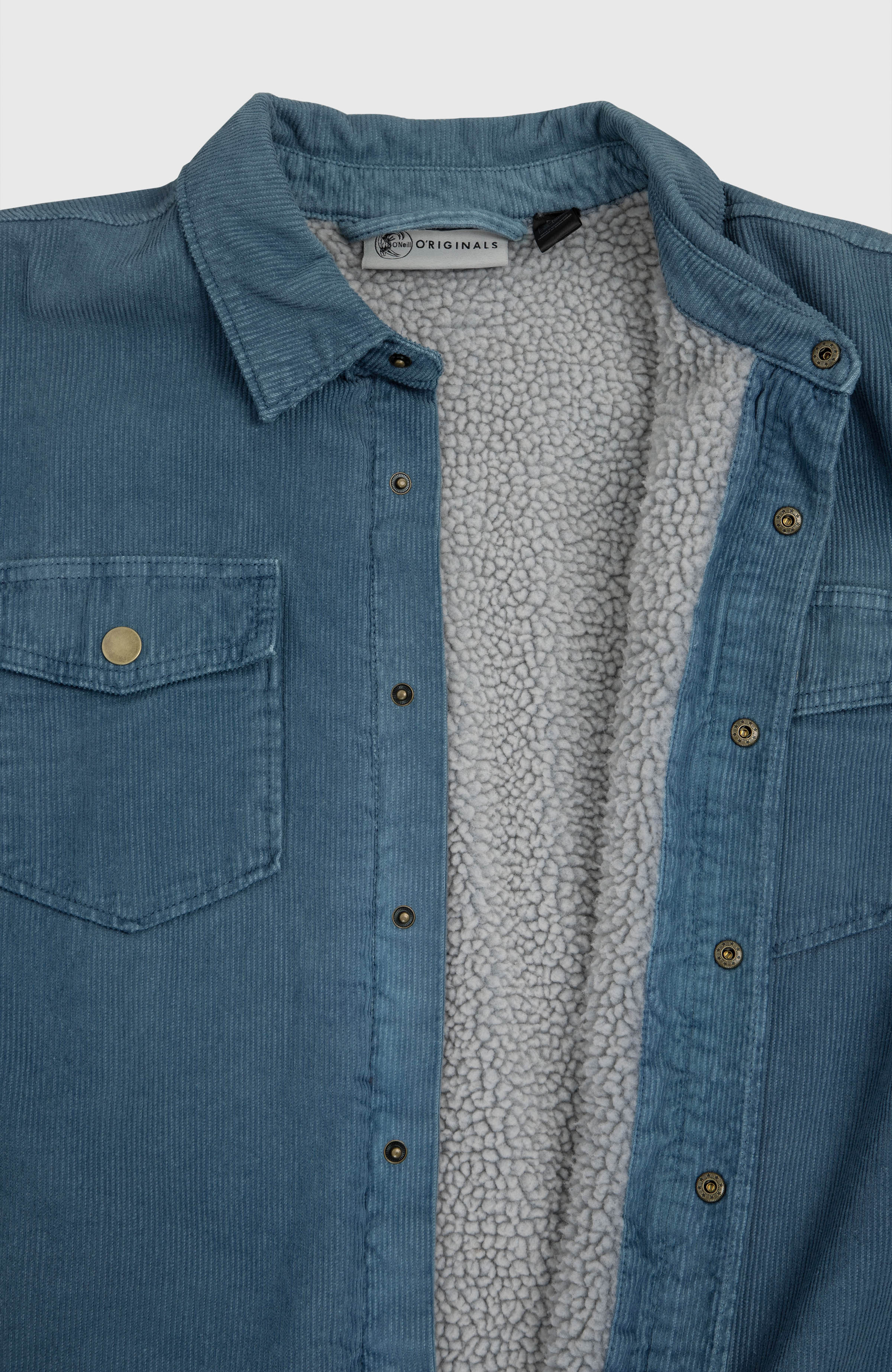 O'Riginals Corduroy overshirt met fleecevoering