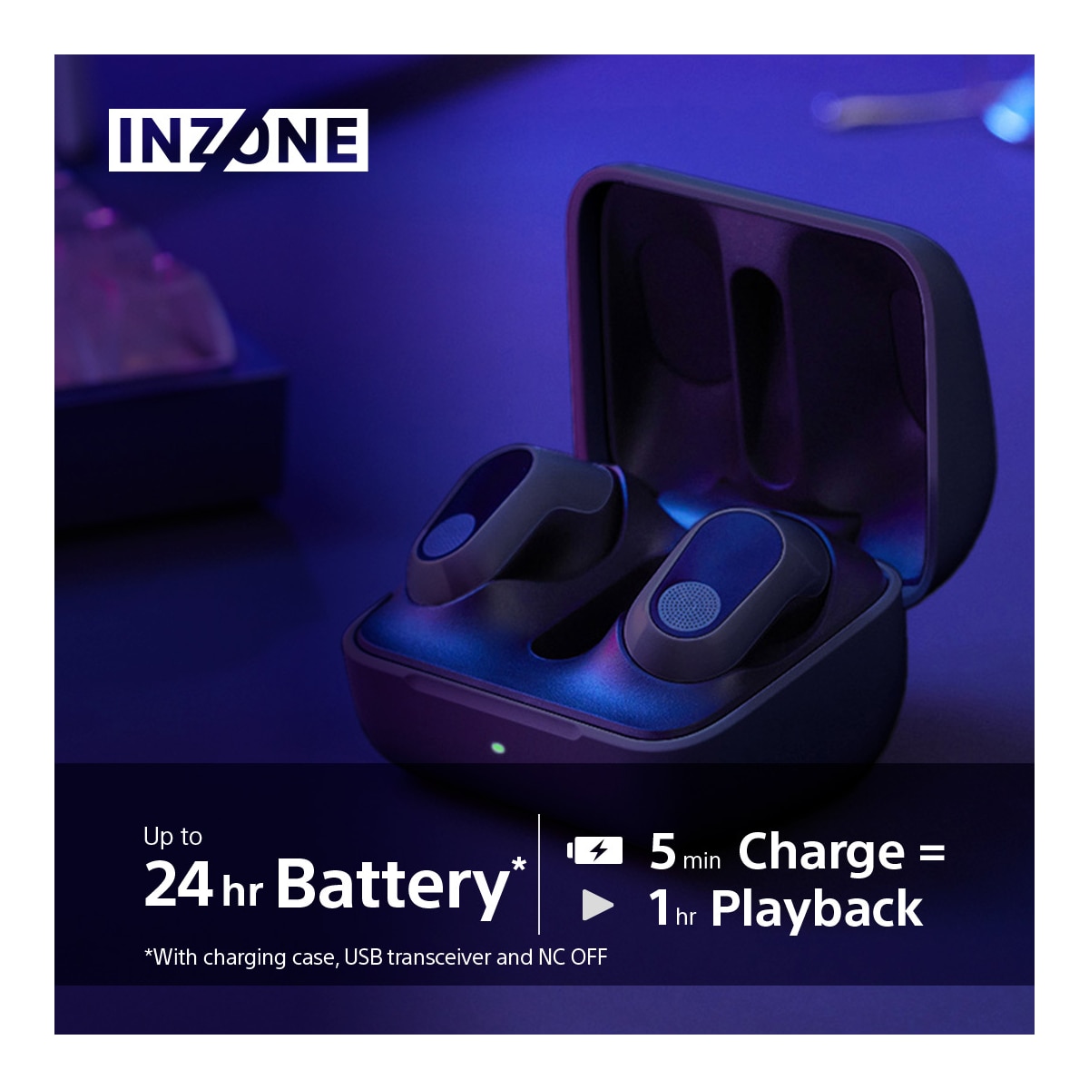 Sony Inzone Buds in-ear hodetelefoner for gaming (sort)