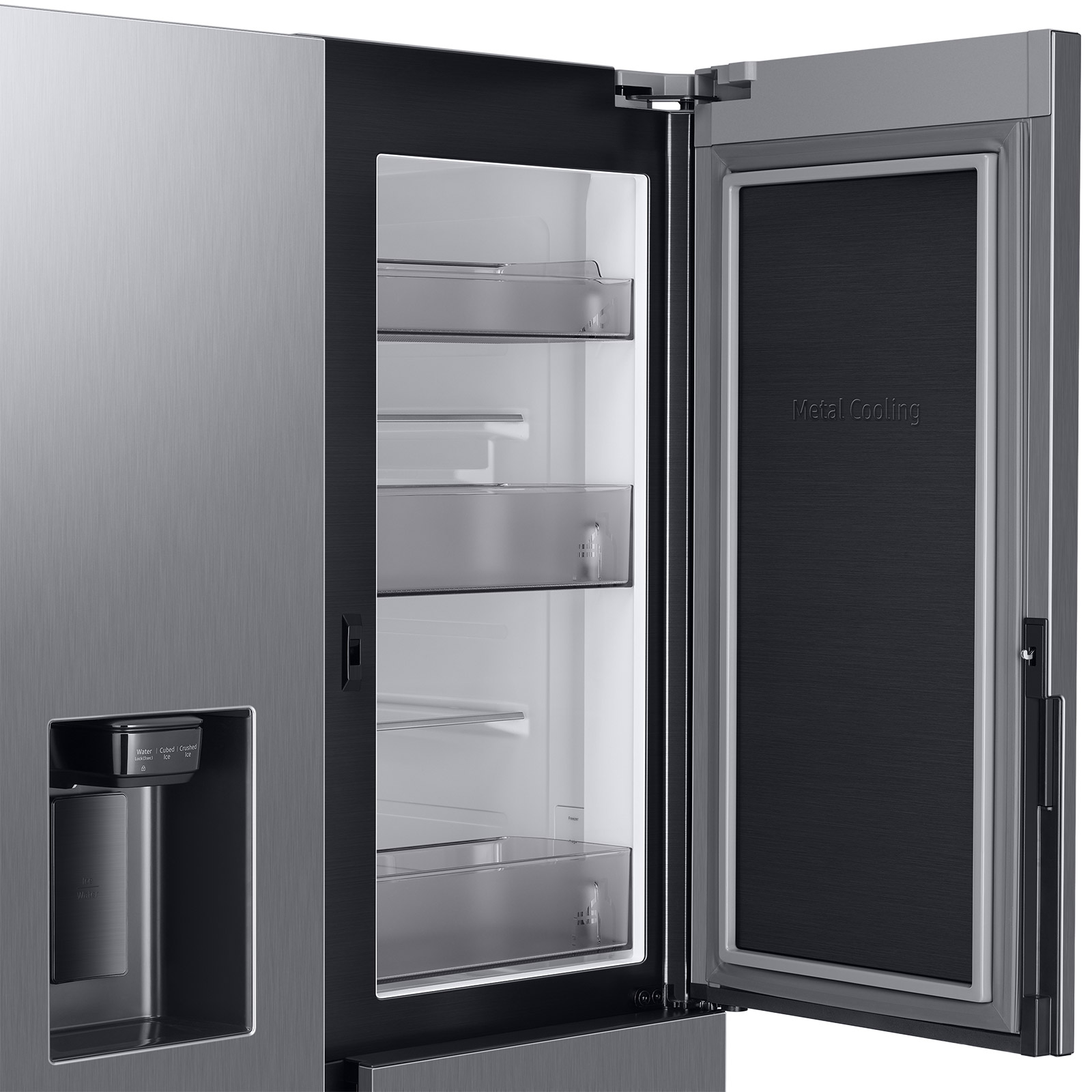 SAMSUNG Side-by-Side Kühl-Gefrierkombination RH68B8520S9/EG - Edelstahl - F