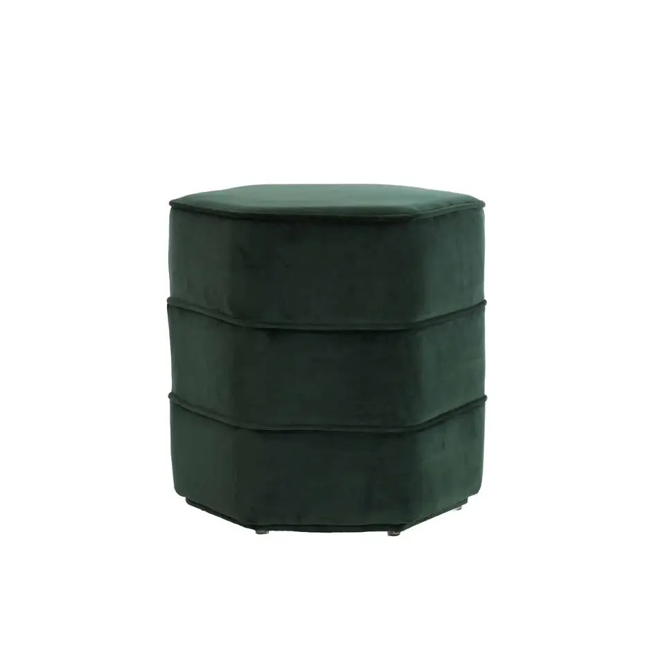 Poef Cayden - Groen - 45x41x46cm