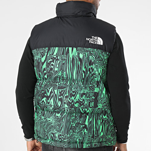 Doudoune Sans Manches Retro Nuptse 1996 A3JQQ Vert Noir