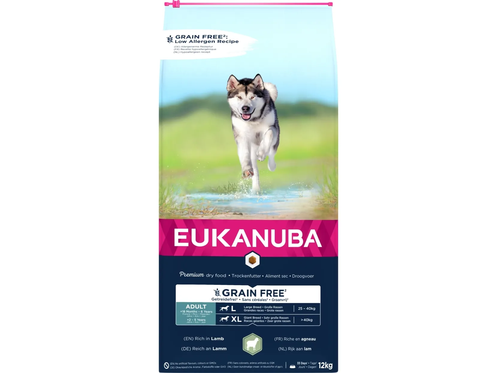 Eukanuba Euk Adult Large Grainfree Lamb 12 KG