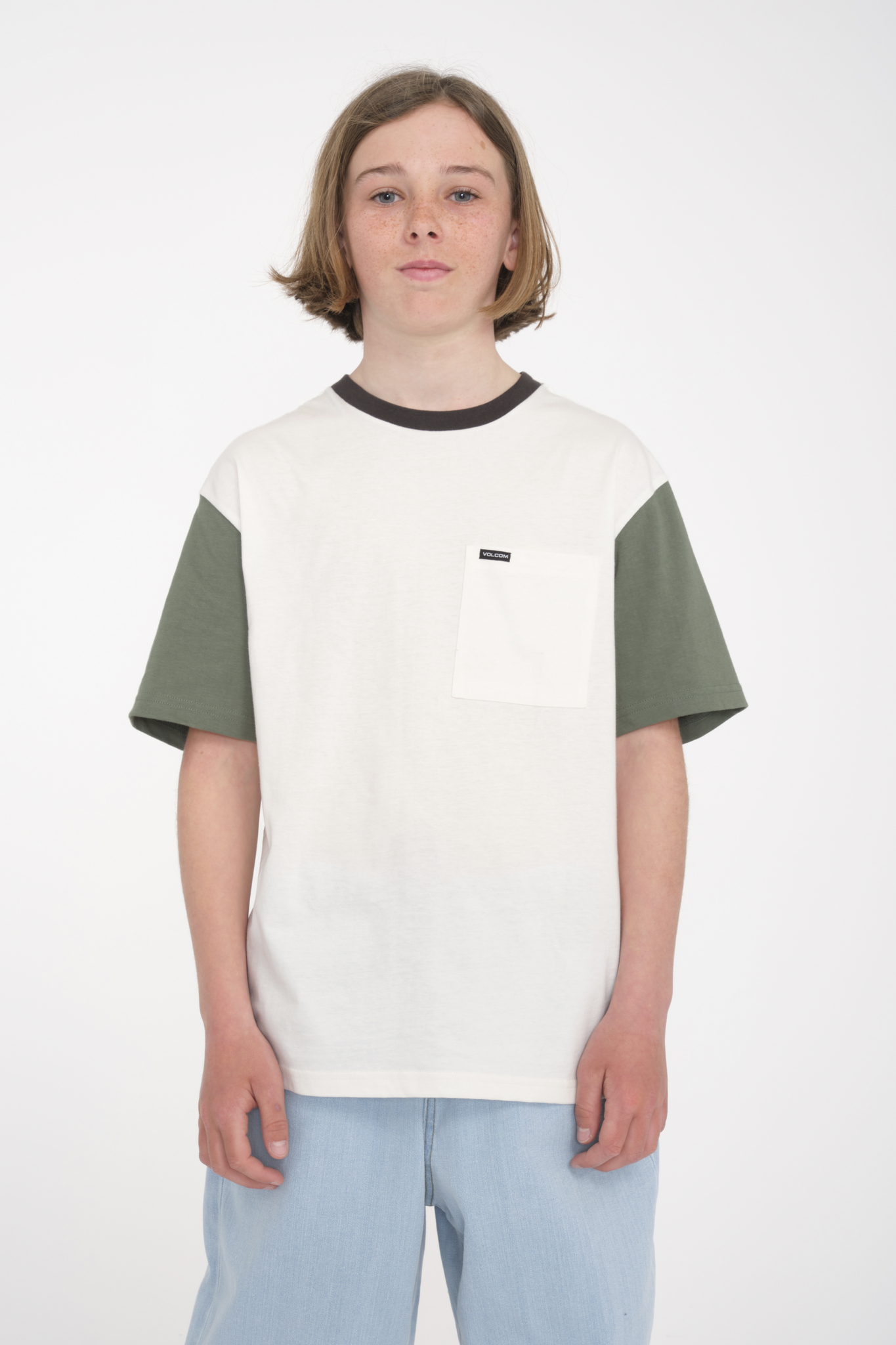 Volcom Overgrown SS Youth Fir Green
