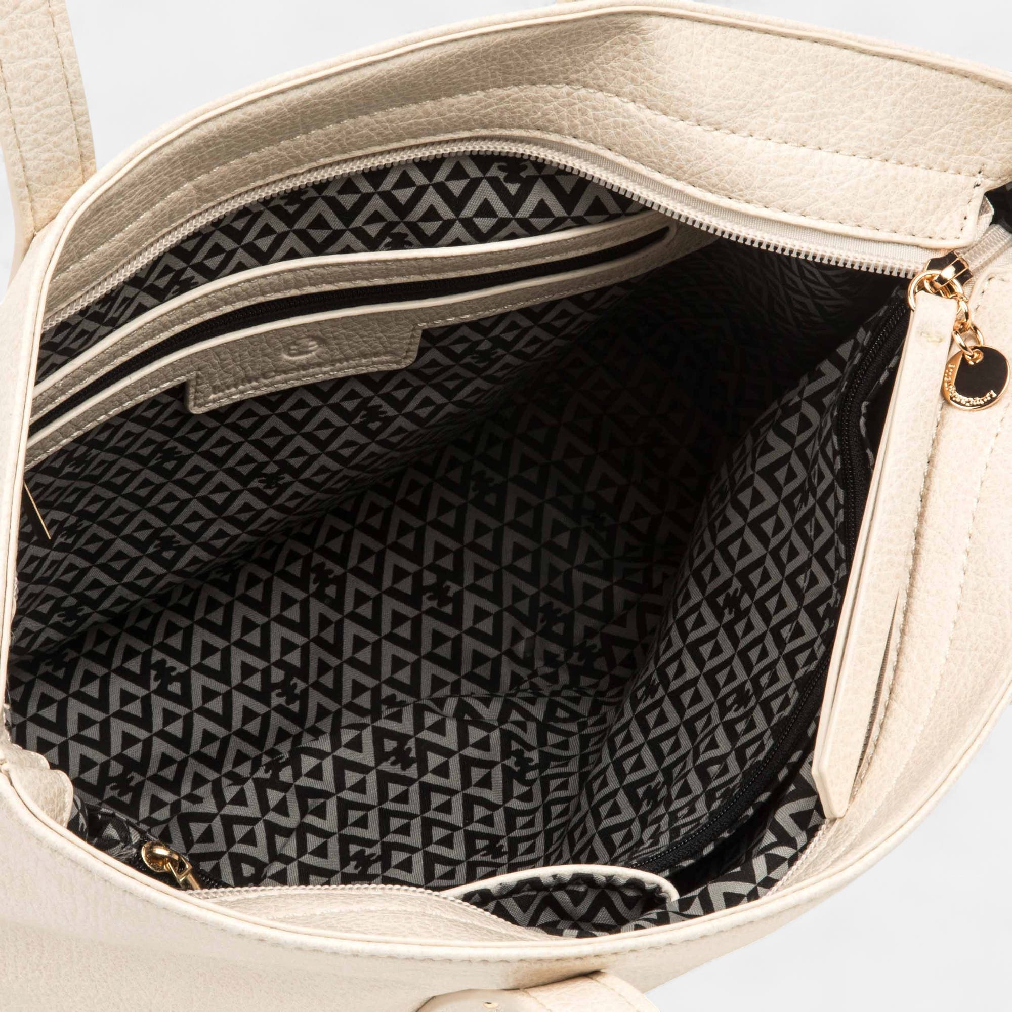 Sac de shopping beige