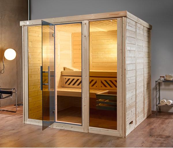 Weka Sauna Kemi Panorama mit Glastür, inkl.