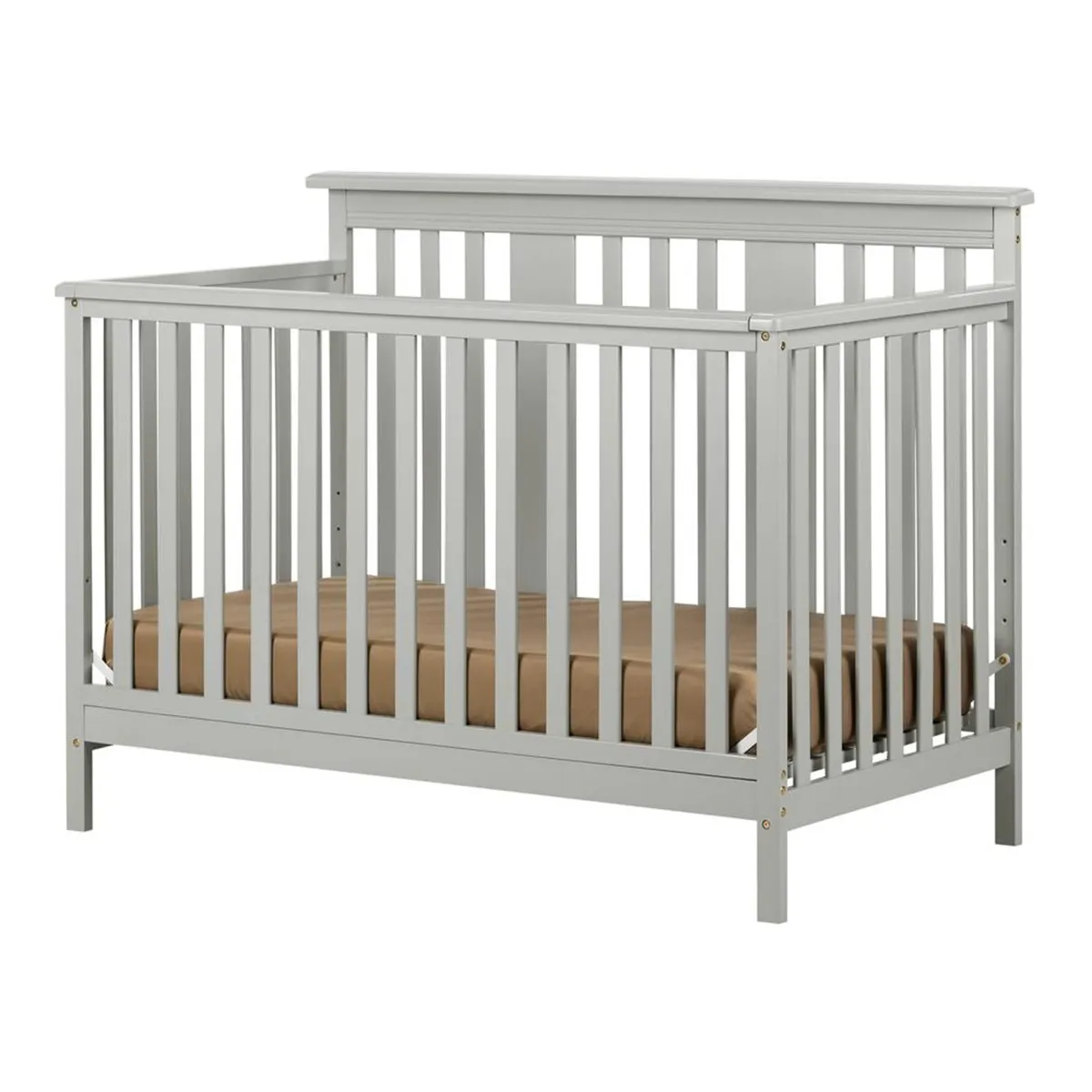 South Shore Cotton Candy Couchette 4 hauteurs avec barrière de transition - Gris Clair