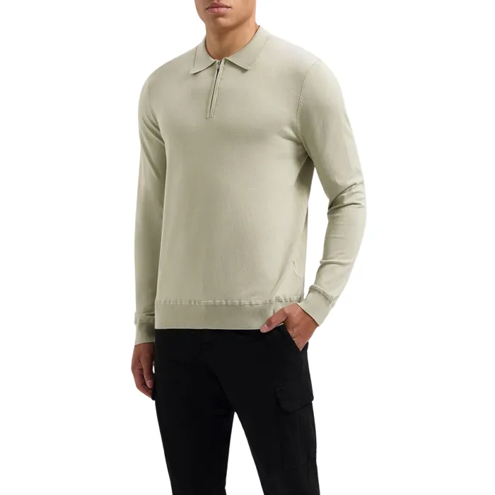 Pure Path Knitwear Halfzip Polo Heren