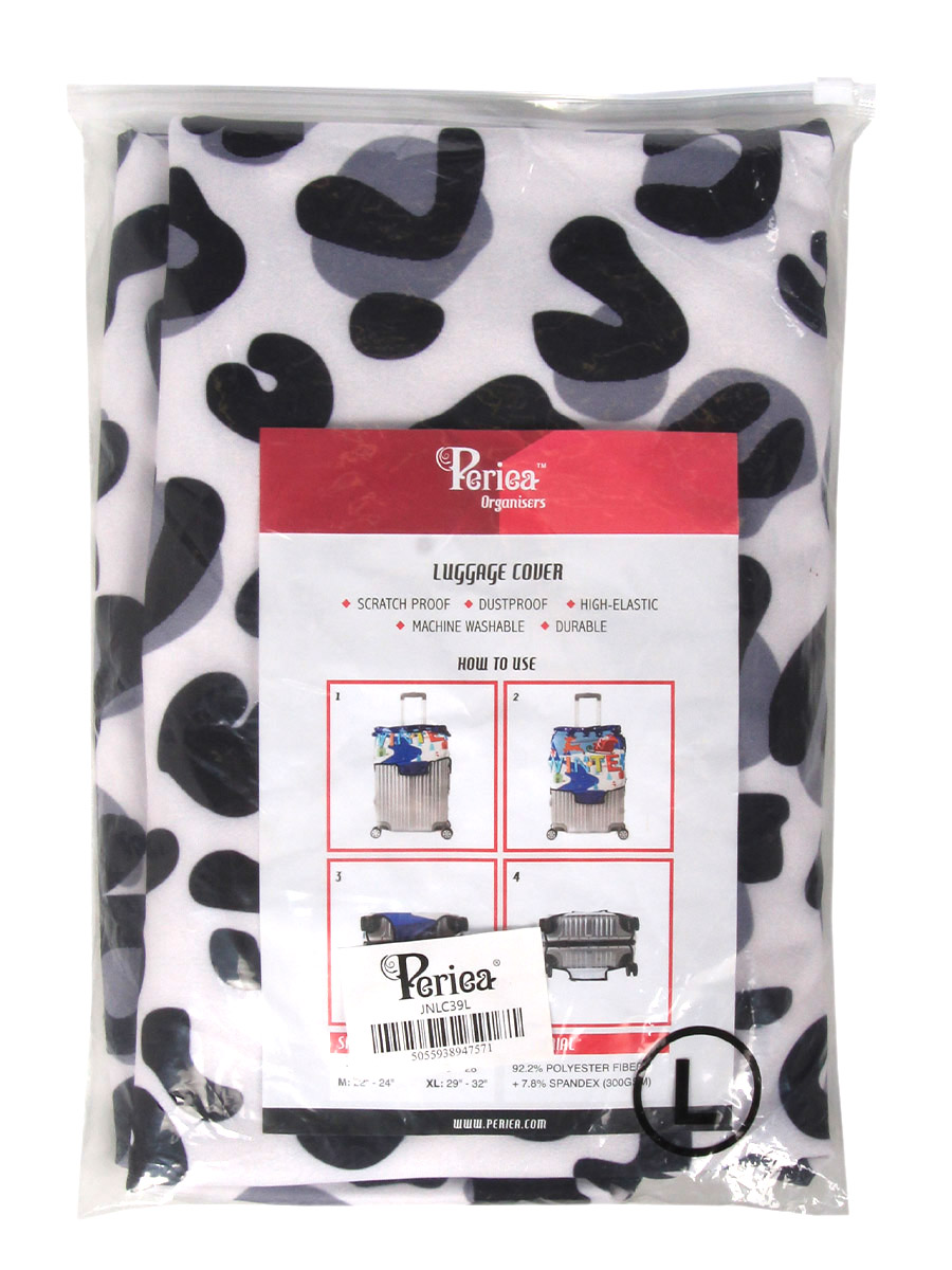 Housse de valise Periea Silver Leopard L
