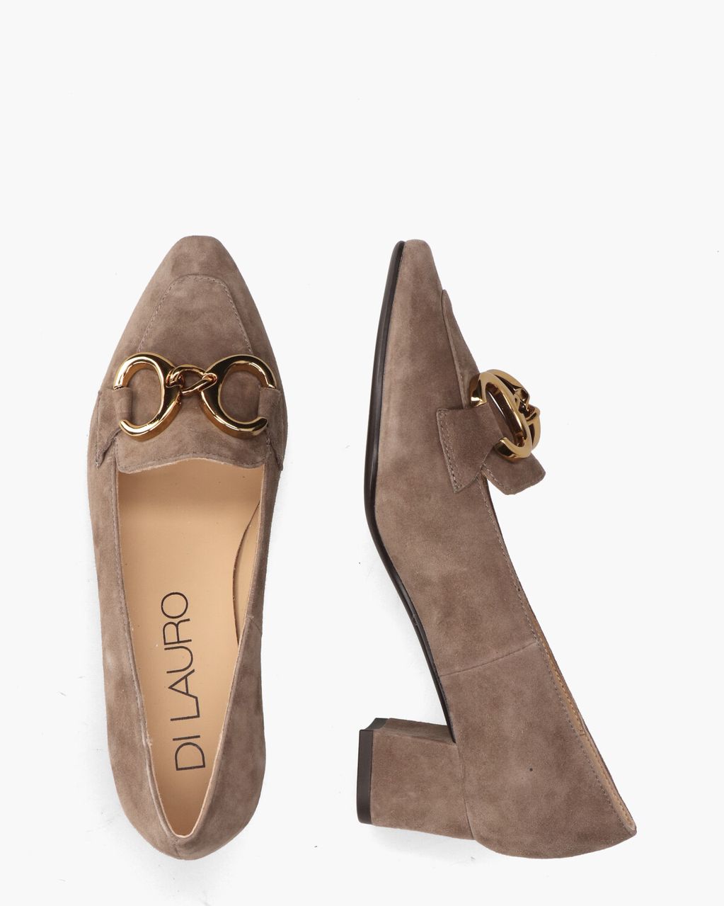 Di Lauro Saskia Taupe Damesloafers