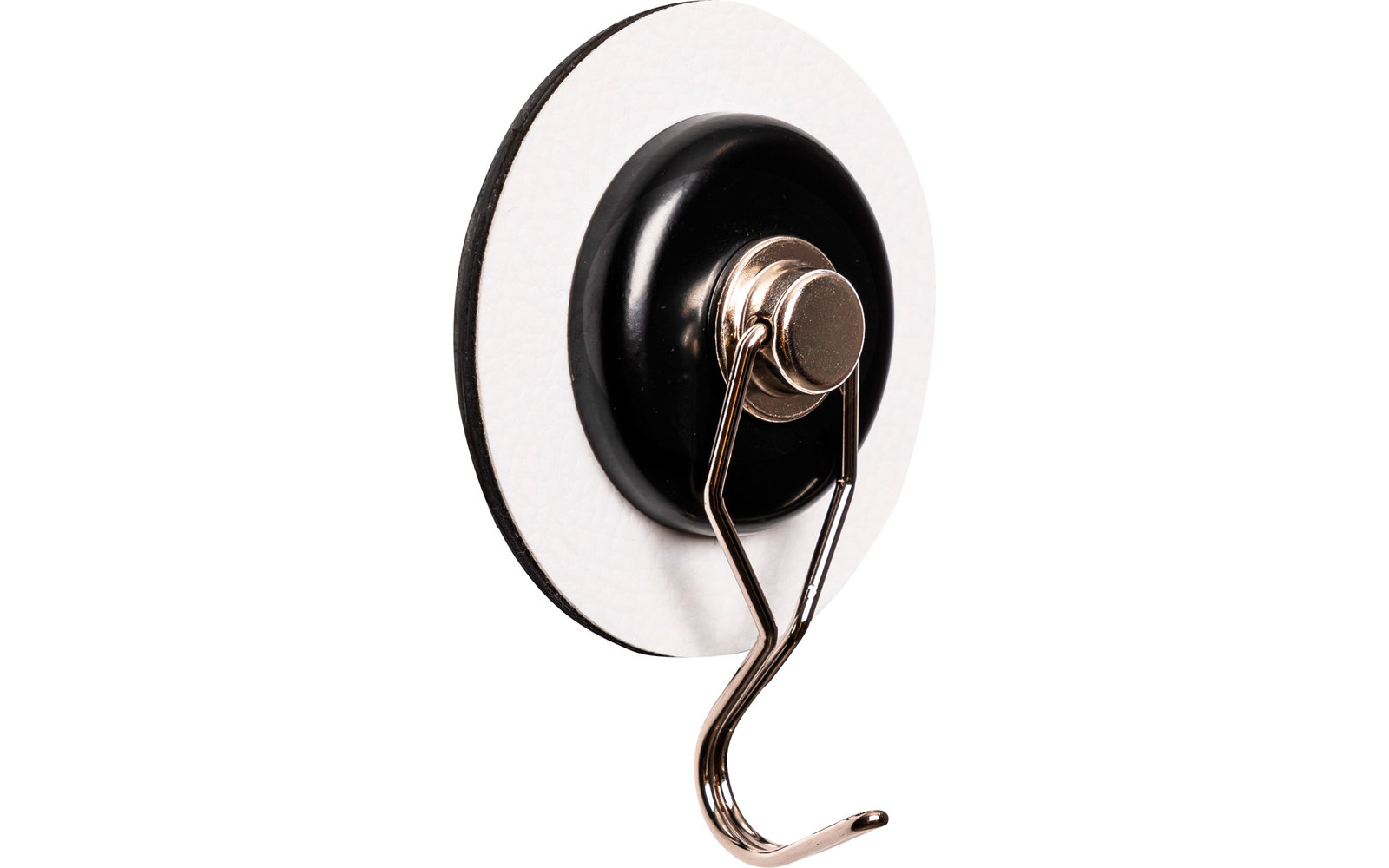 silwy® The One Magnet-Haken inkl. Metall Nano Gel Pad Weiß / Schwarz