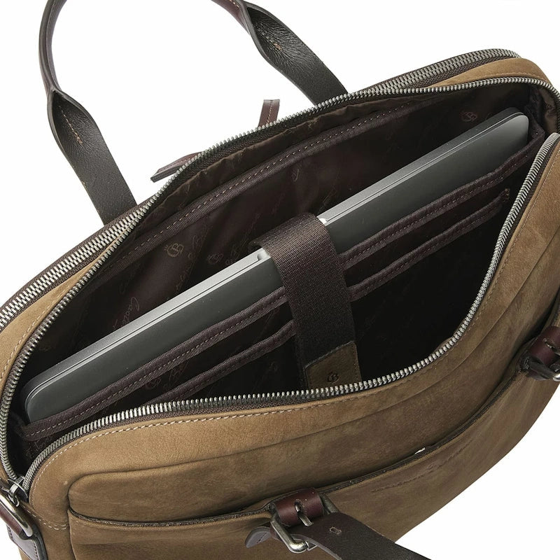 Castelijn & Beerens Nubuck Laptoptas RFID 15,6