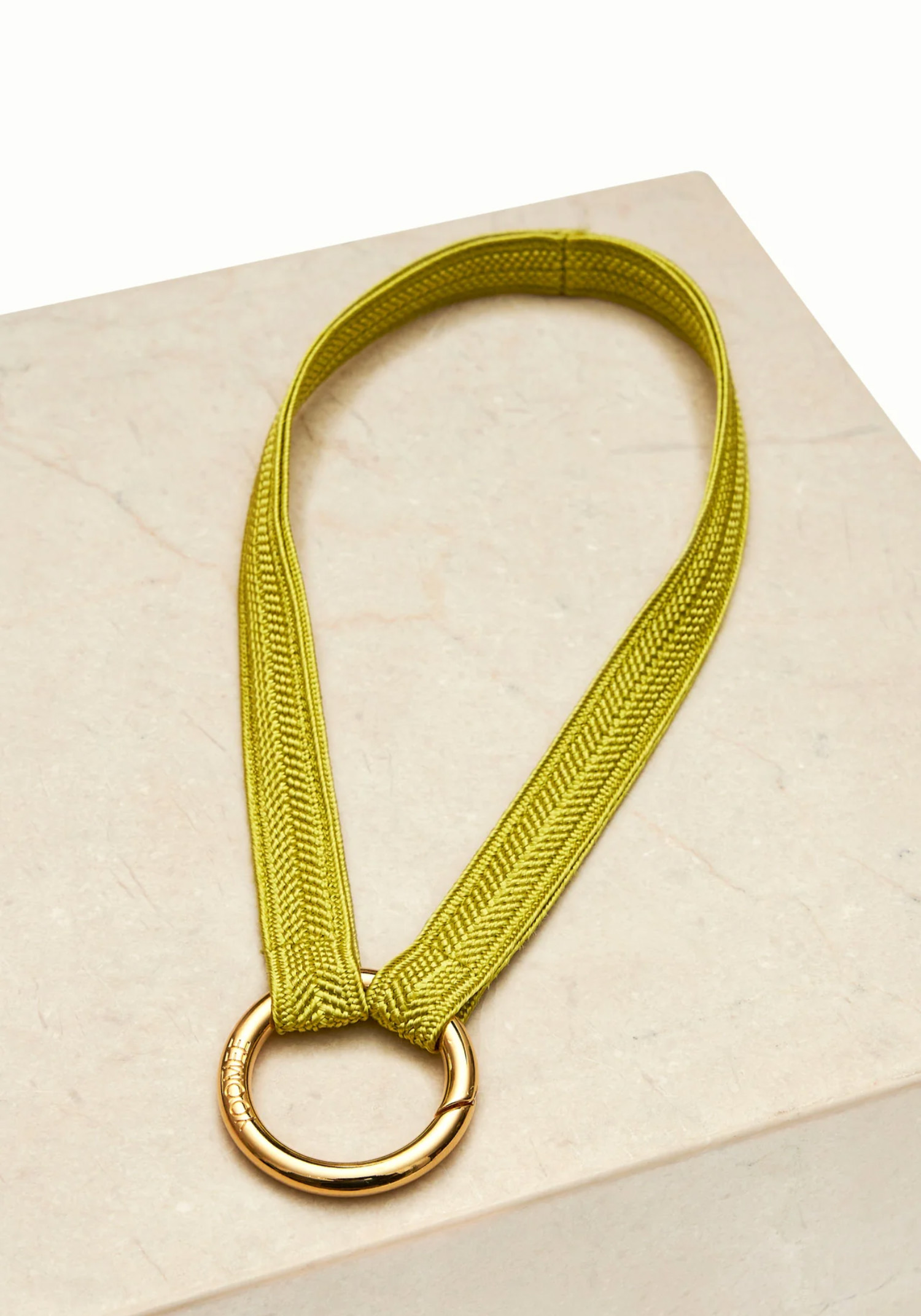 YOOMEE Mini-Schlüsselband Keychain Zahra Limegreen Gold