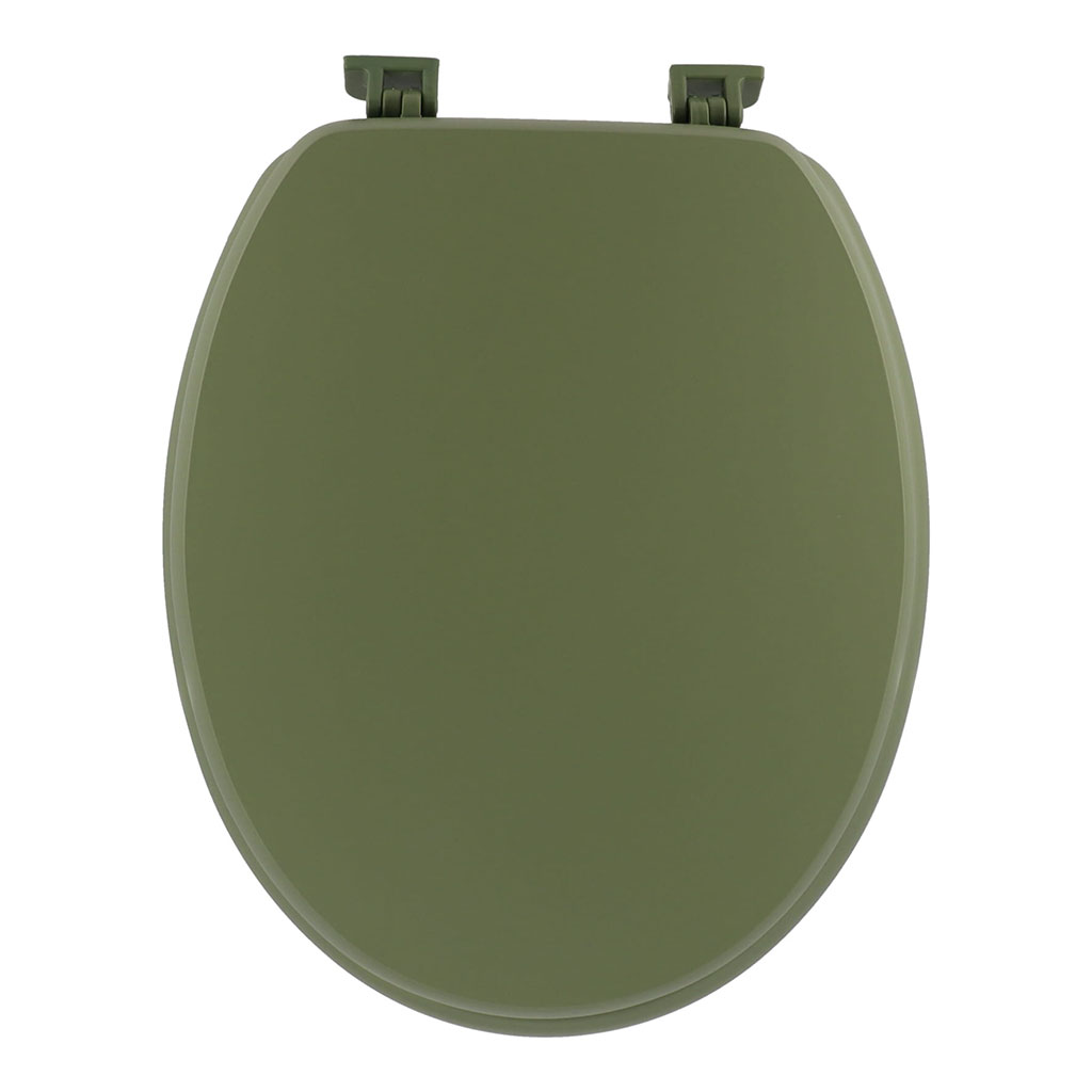 Abattant WC fibres de bois kaki 37.5x46cm