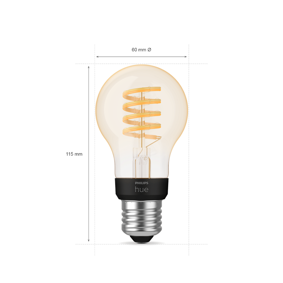 Philips Hue - 2x E27 Filament A60 - White Ambiance - Bundle