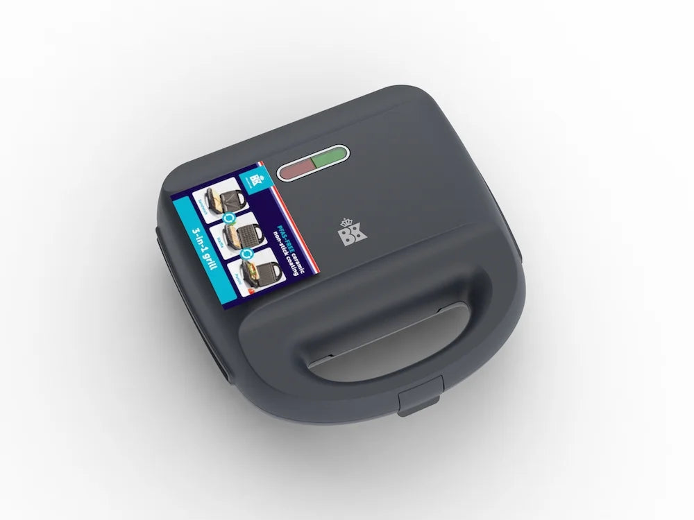 BK Connect 3-in-1 Grill (Tosti/Wafel/Panini) PFAS vrij