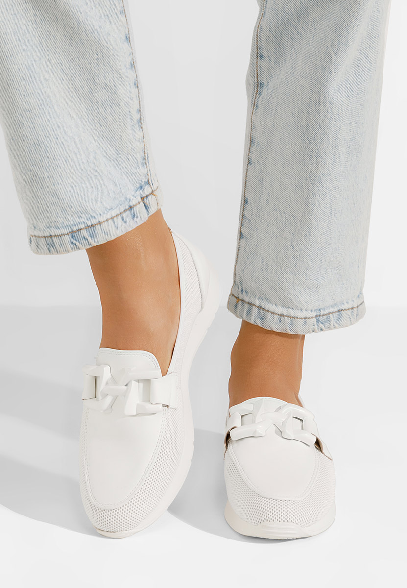 Chaussures casual femme blancs Clericia