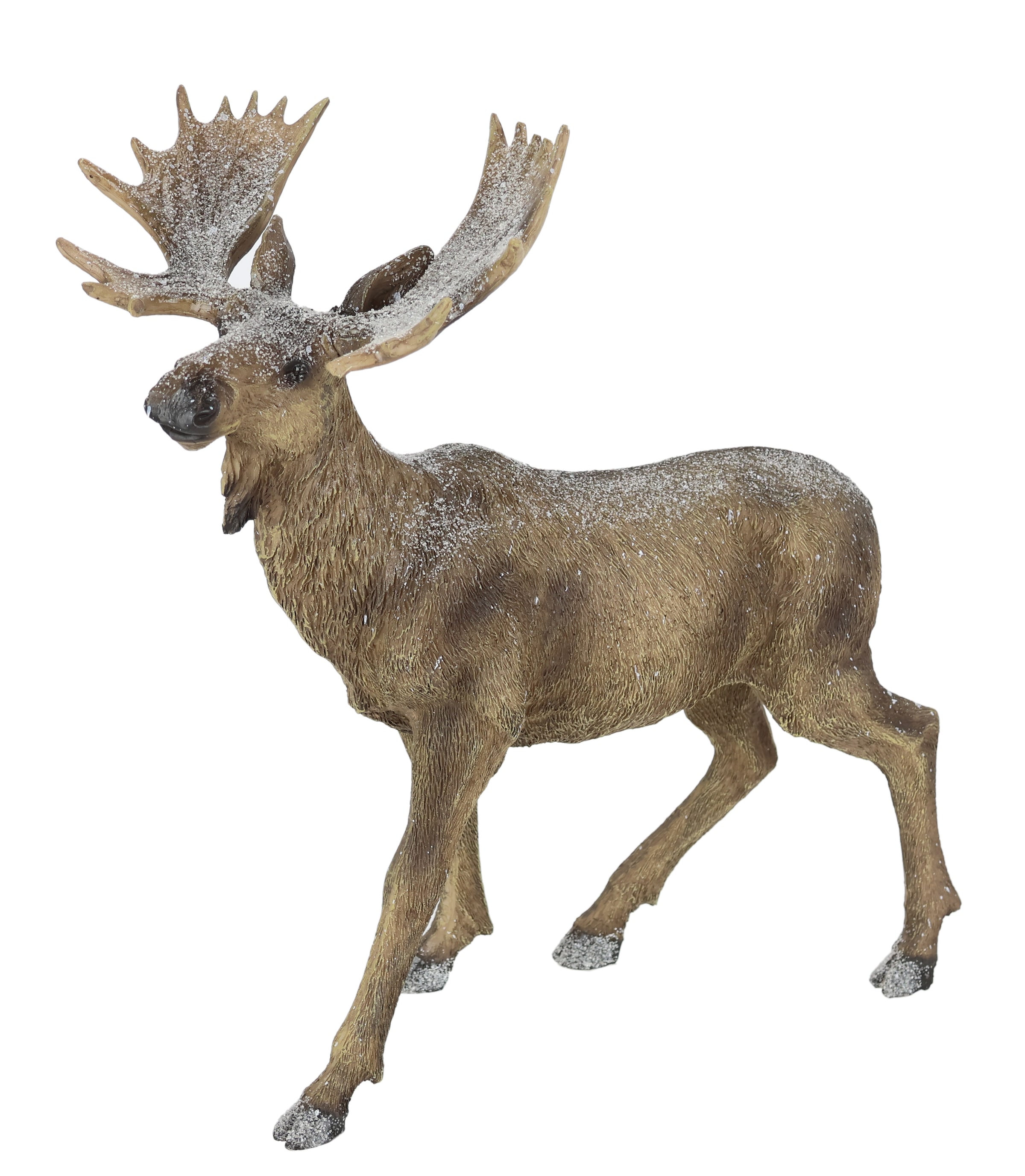 I.GE.A. Tierfigur »Elch Figur beschneit« Rentier Dekofiguren Skulptur Weihnachtsfigur Weihnachtsdeko Waldtier