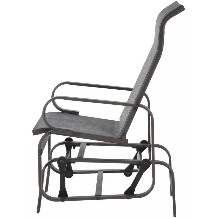Outsunny Schaukelstuhl mit Ergonomischer Form grau