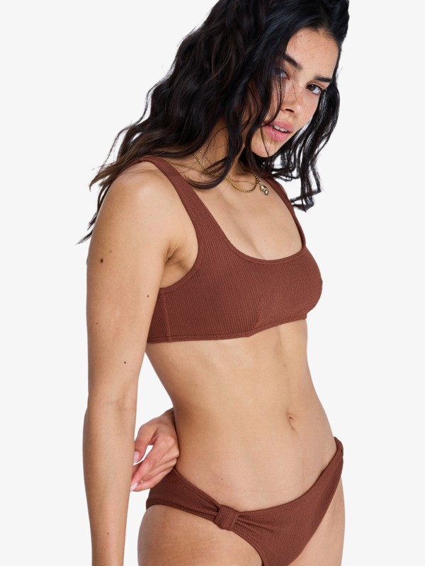 Roxy Sunshine Bralette Haut de bikini bralette Marron Femme