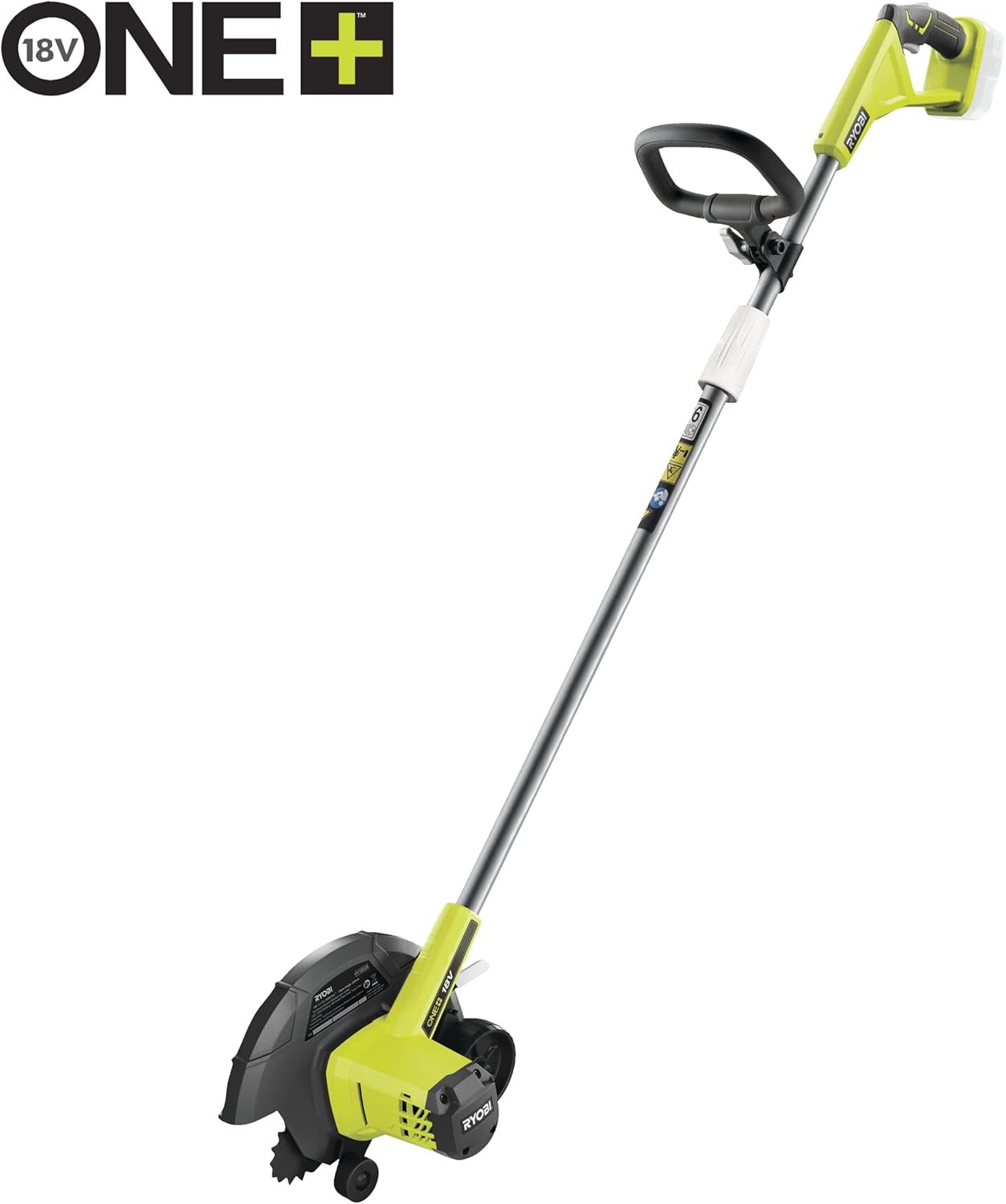 RYOBI 18 V ONE+ Akku-Rasenkantenschneider RY18EGA-0 (Verstellbarer Griff, 22 cm Messer, 4-stufige Schnitthöheneinstellung, ohne Akku und Ladegerät)