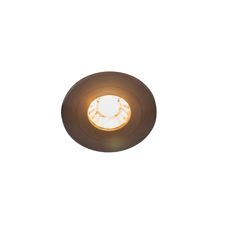 Set van 6 Moderne inbouwspot zwart rond IP44 - Xena