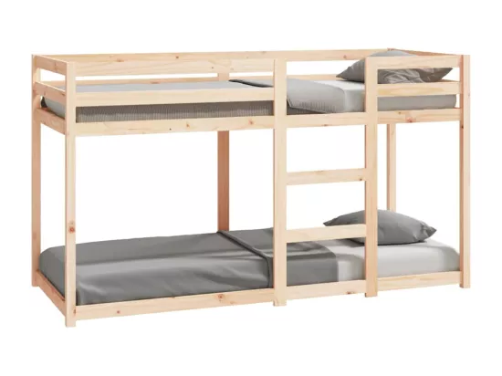 Lit superposé sans matelas 75x190 cm bois de pin massif