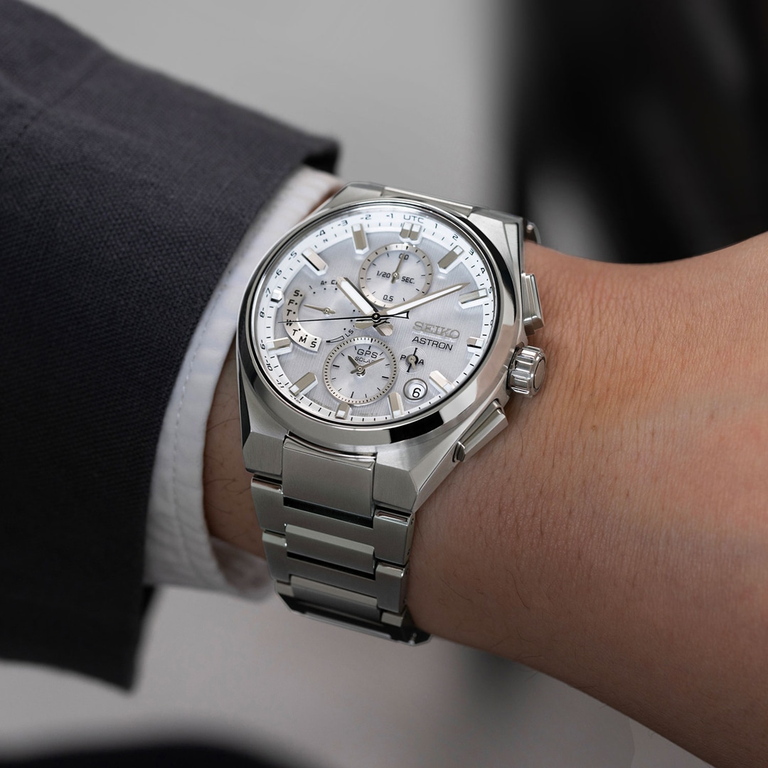 Seiko Astron 5X GPS Solar Dual Time Chronograph 42mm