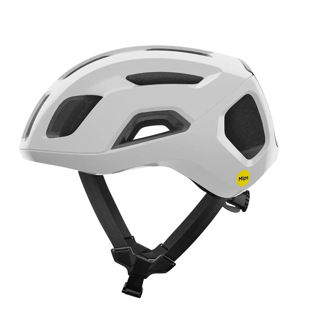 POC Ventral Air MIPS Race Fietshelm Wit/Mat Zwart