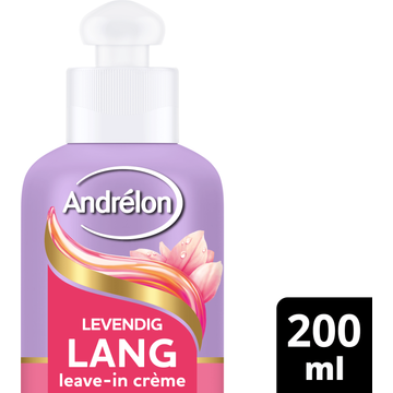 Andrélon Versterkende Leave-in Haarcrème Levendig Lang 200 ml
