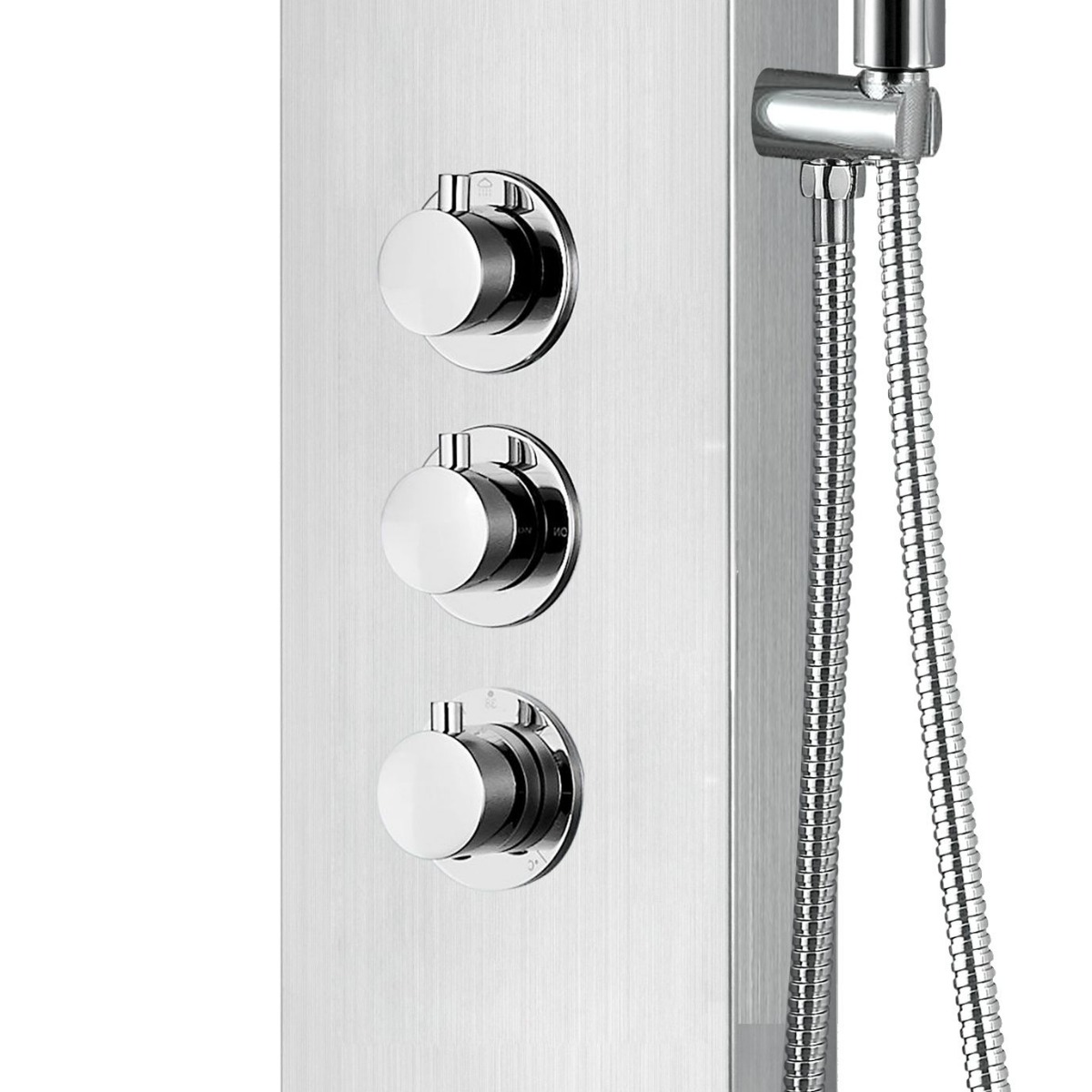 Creavit Aloni thermostatisch douchepaneel mat chroom
