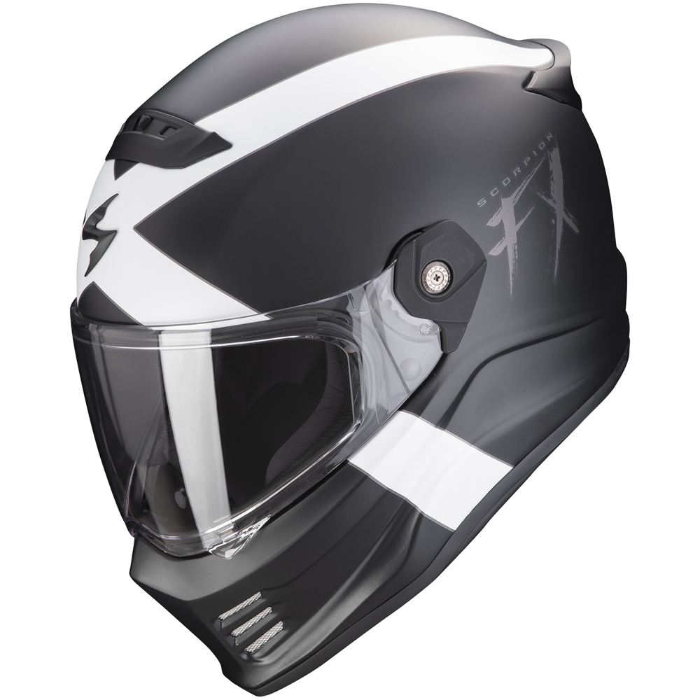 Scorpion - Casque Covert FX Gallus Noir Mat / Blanc