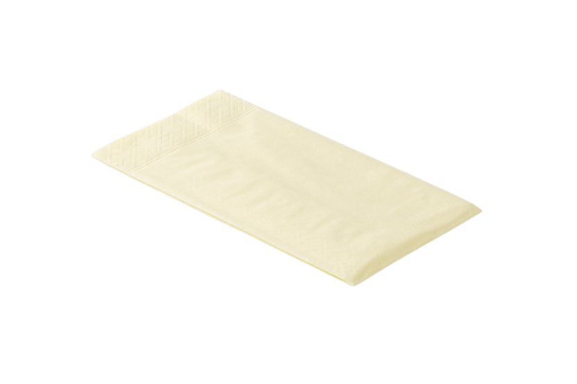 Servet 3 laags 1/8 vouw 40x40cm créme