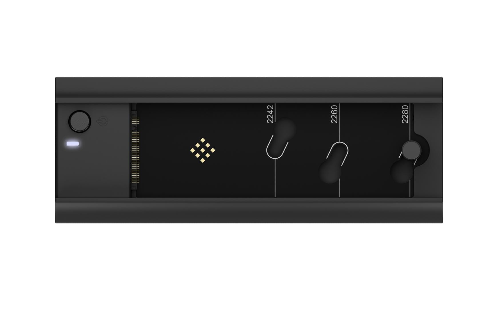 Dockingsstation IB-180MC-C31Dockingstation für M.2 SSD mit USB 3.2 (Gen 2) Typ-C oder Typ-A Anschluss