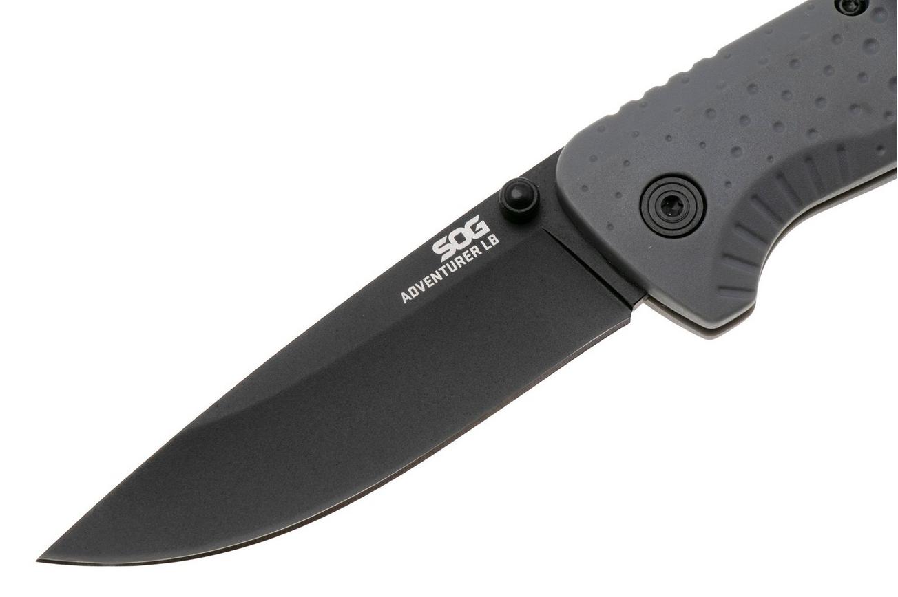 SOG Adventurer LB 13-11-06-43, Titanium Nitride 5CR15MOV, Gray GRN zakmes