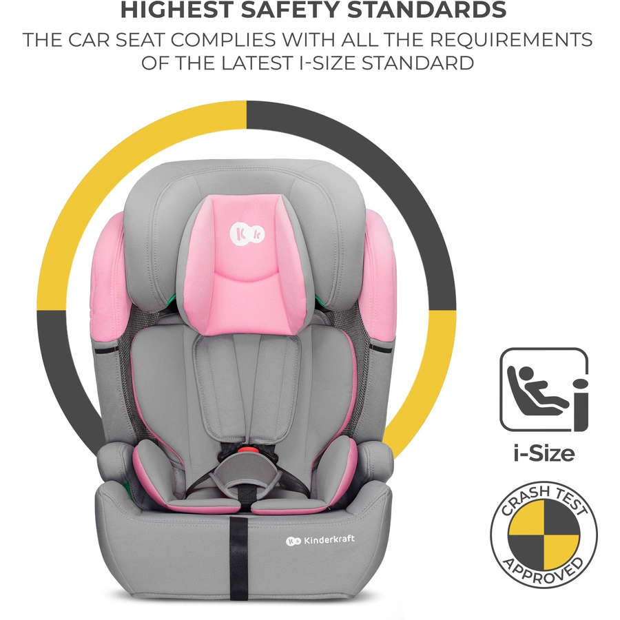 Kinderkraft Autokindersitz Comfort Up i-Size 76 bis 150 cm pink