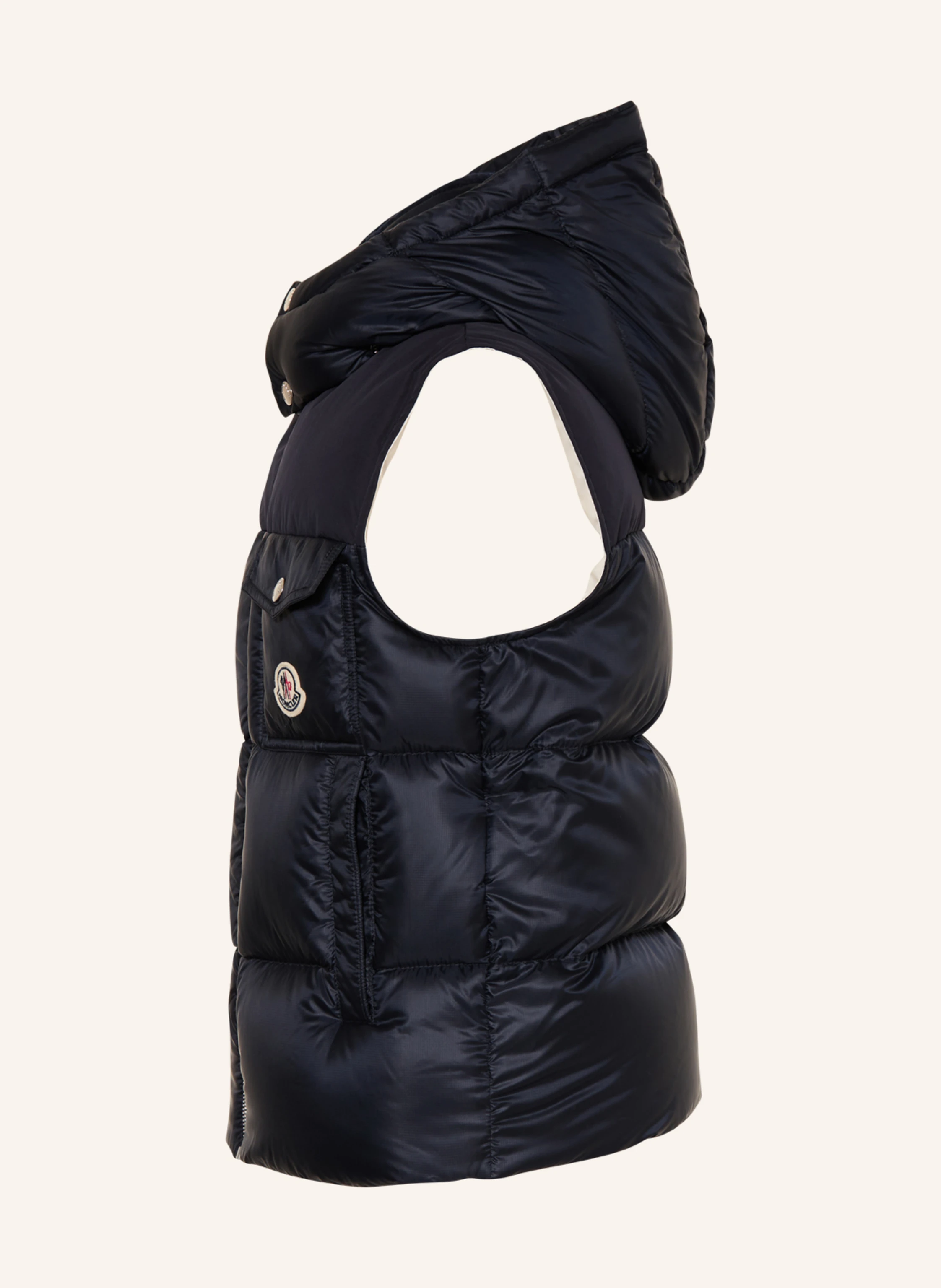 MONCLER enfant Daunenweste mit abnehmbarer Kapuze