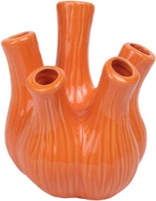 House of Nature tulpenvaas Watrous oranje D 17 H 20 cm