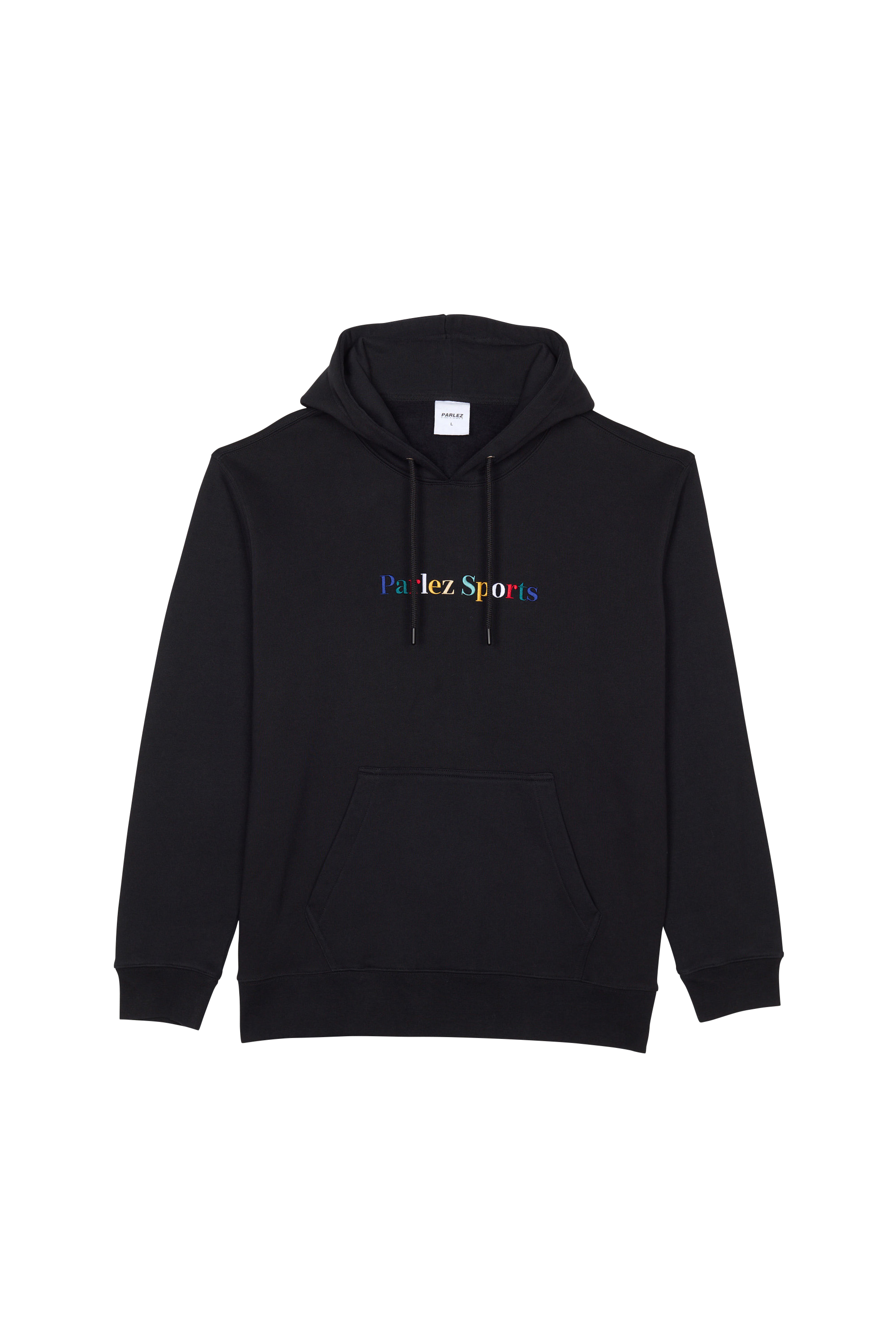 PARLEZ hoodie Leaf Hood Black Noir