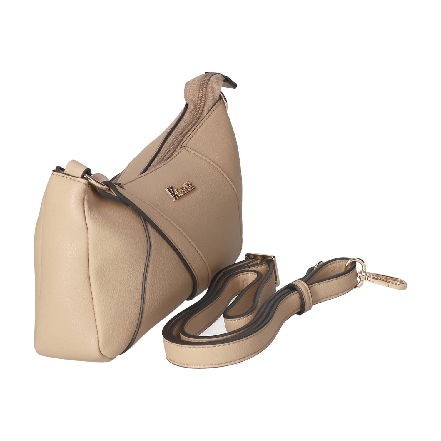 Kaerlek Schultertasche - taupe